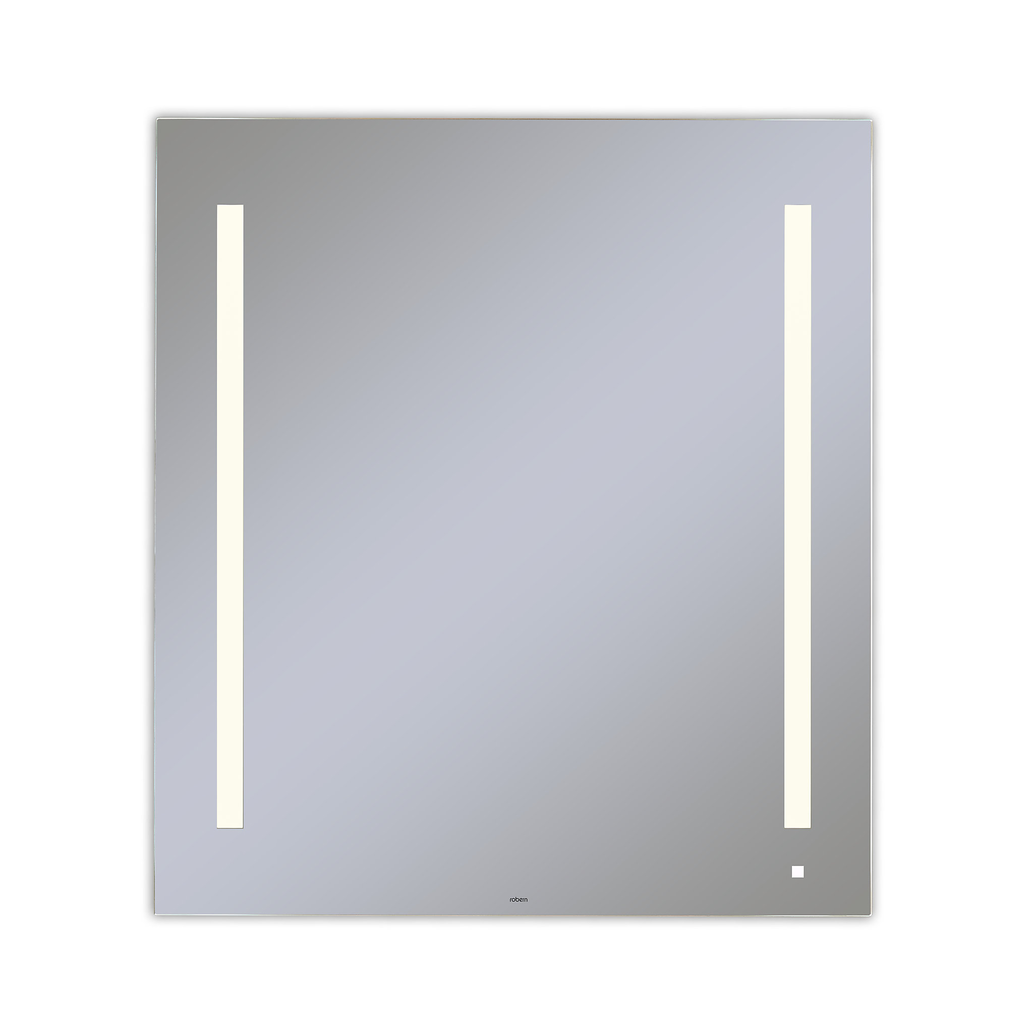 Robern AM3640RFPAAiO Lighted Mirror, 36" x 40" 1-1/2", LUM Lighting, 4000K Temperature (Cool Light), Dimmable, OM Audio, USB Cha
