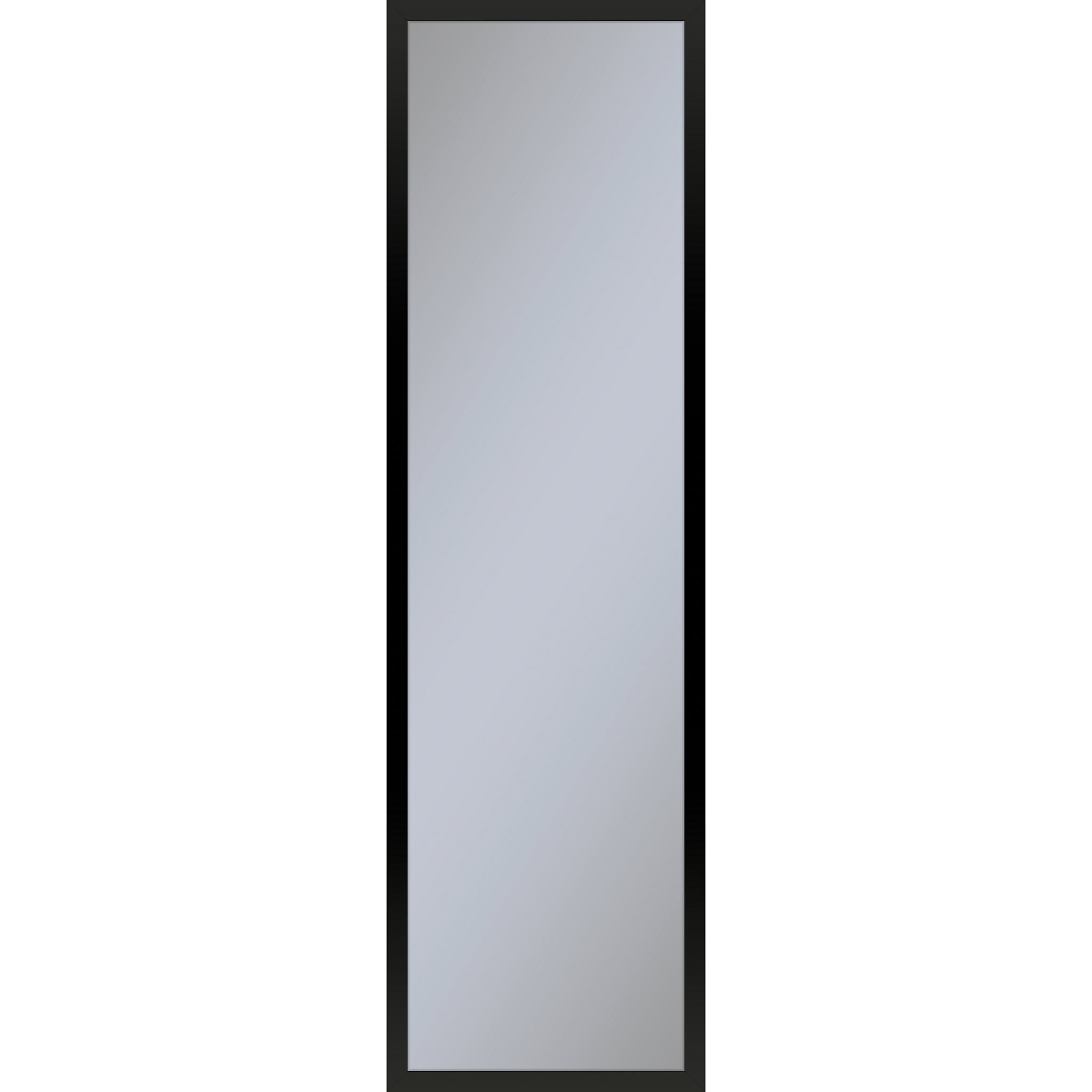 Robern PC1240D4TNN83 Profiles Framed Cabinet, 12" x 40" x 4", Matte Black, Non-Electric, Reversible Hinge