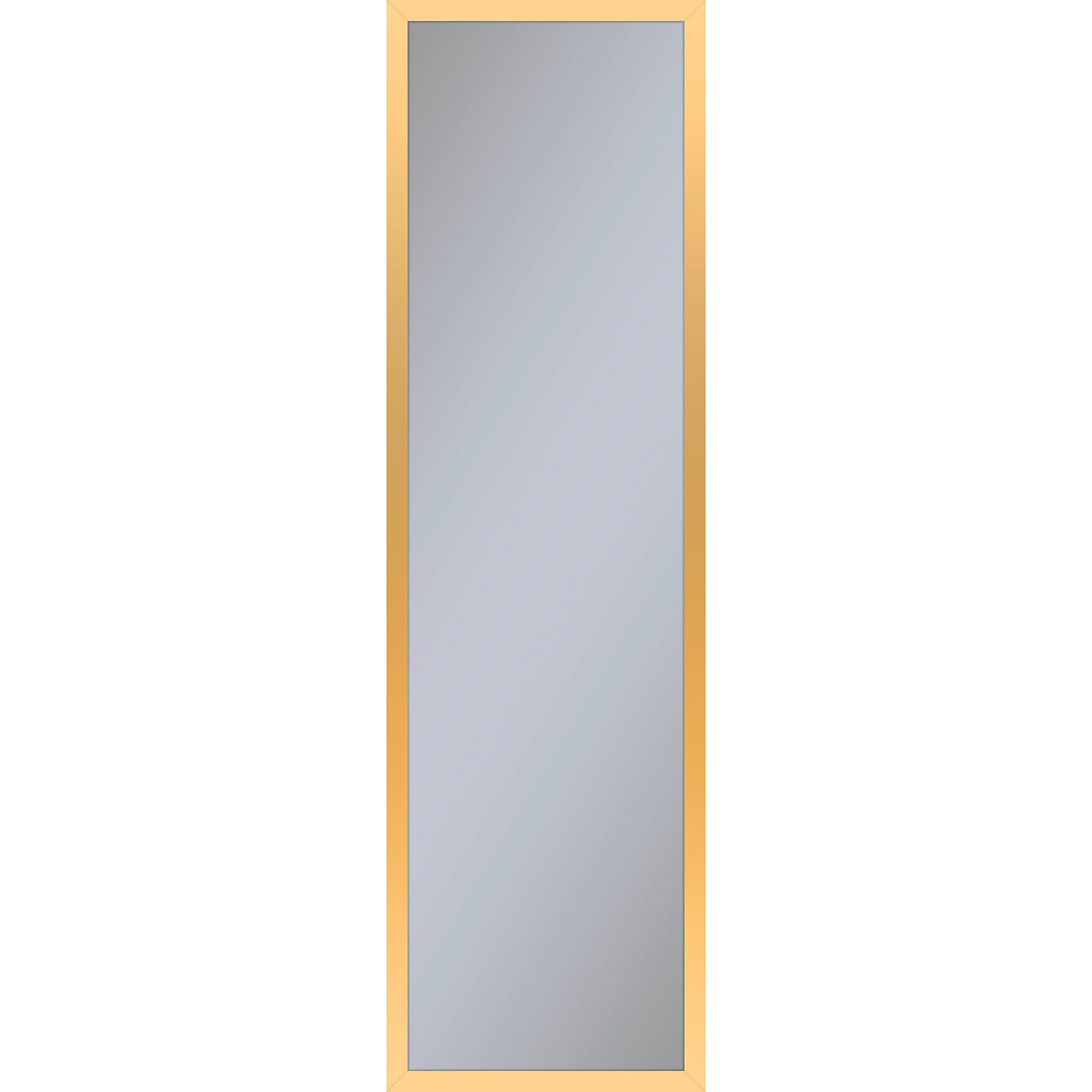 Robern PC1240D4TNN82 Profiles Framed Cabinet, 12" x 40" x 4", Matte Gold, Non-Electric, Reversible Hinge