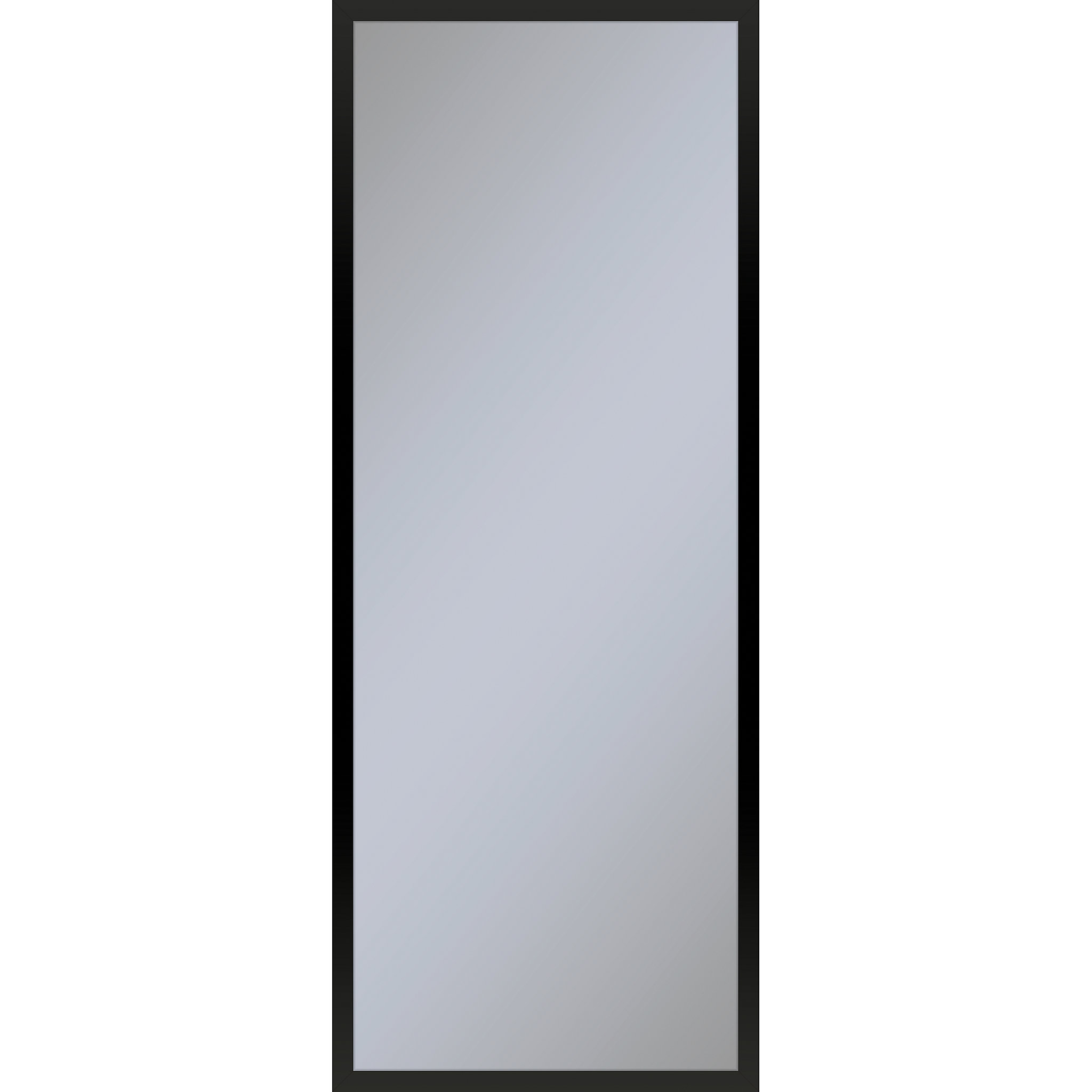 Robern PC1640D4TNN83 Profiles Framed Cabinet, 16" x 40" x 4", Matte Black, Non-Electric, Reversible Hinge