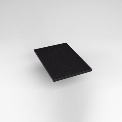 Robern TE13G90 Engineered Stone Vanity Top, 13" x 19" x 3/4", Dry Top, Lava Black