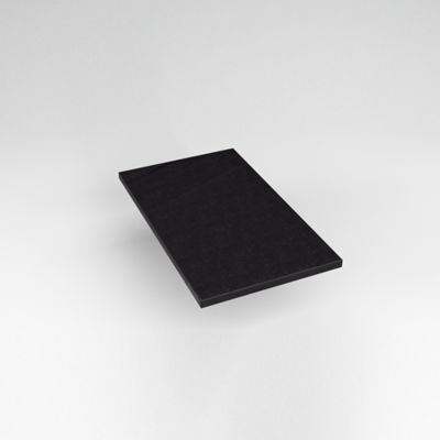 Robern TF13G90 Engineered Stone Vanity Top, 13" x 22" x 3/4", Dry Top, Lava Black