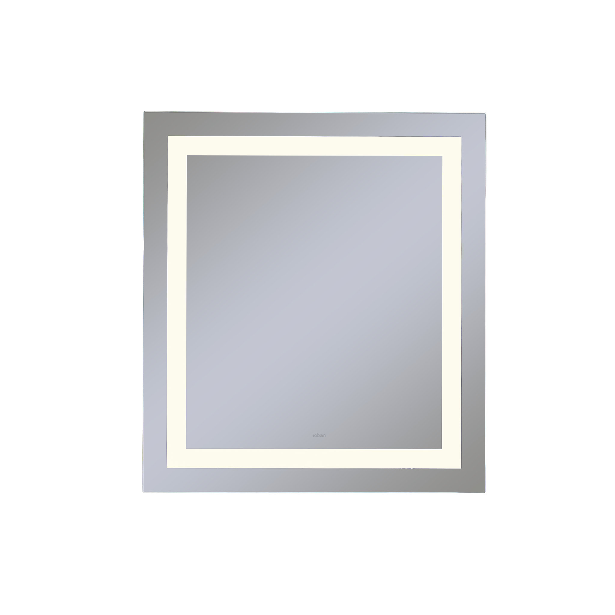 Robern YM3030RIFPD3Vitality Lighted Mirror, 30" x 30" x 1-3/4", Rectangle, Inset Light Pattern, 2700K Temperature (Warm Light),
