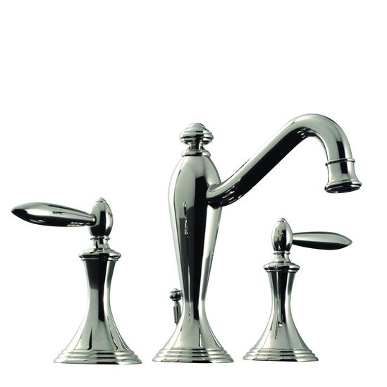 2520LA SANTEC LEAR Double Handle Widespread Lavatory Faucet with Metal Lever Handles and Pop-Up Assembly