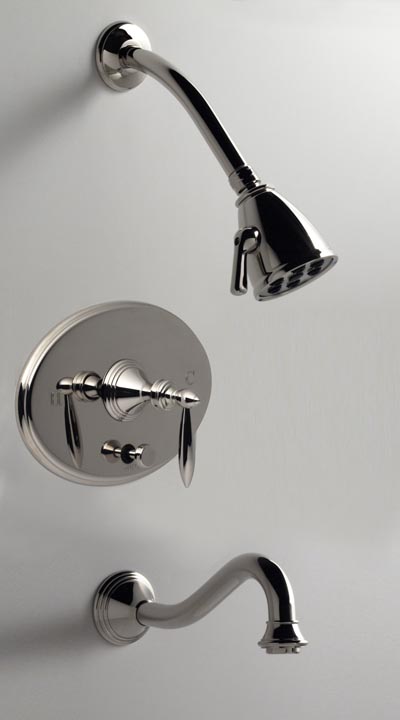 2534XA-TM SANTEC LEAR Single Handle Tub and Shower Valve Trim Only with Cross Style Handles