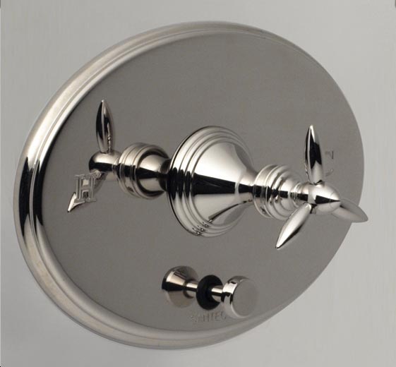2535XA-TM SANTEC LEAR Single Handle Tub and Shower Valve Trim Only with Cross Style Handles