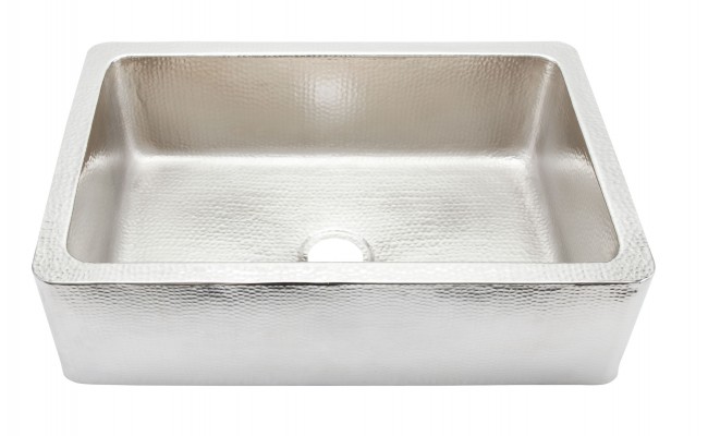 Thompson Traders KSA-2522BRN Petit Lucca Mini Hand Hammered Nickel Kitchen Sink - Click Image to Close