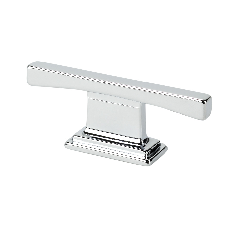 Topex Hardware 9-1336001640 Thin Square Transitional T Cabinet Pull 0.62" (C-C) - Chrome